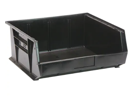 Container, 11" x 5" x 10-7/8", Eco-friendly and recycled, Black