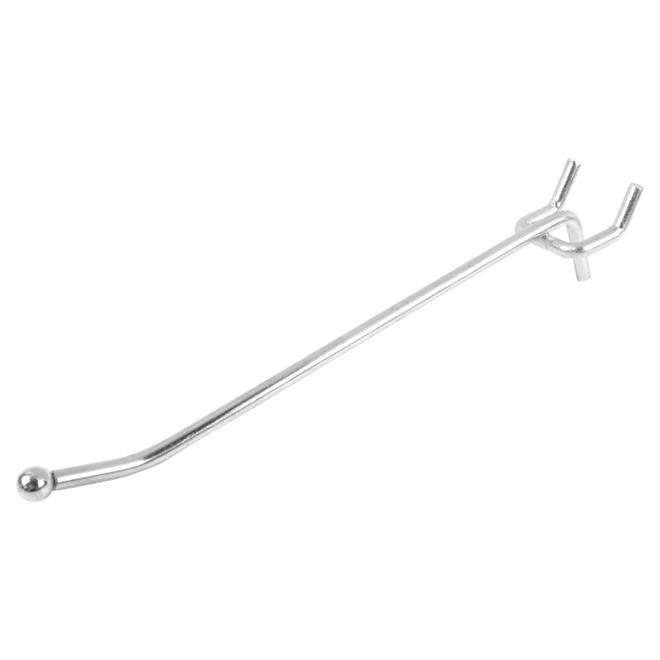 2-pins hook, 6&quot;, for pegboards (125un/box)