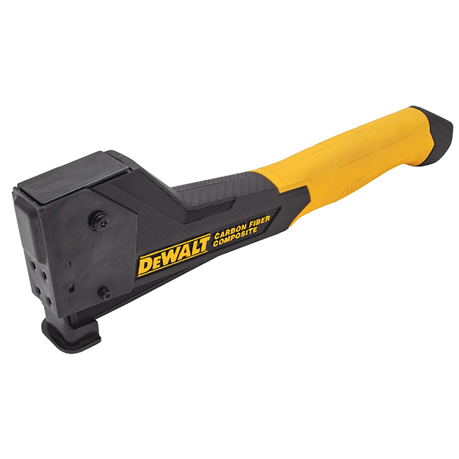 Hammer tacker, Dewalt DWHT75900, Carbon fiber, 3/8" Crown, 5/16" to 1/2", 20 gage (Tool only)