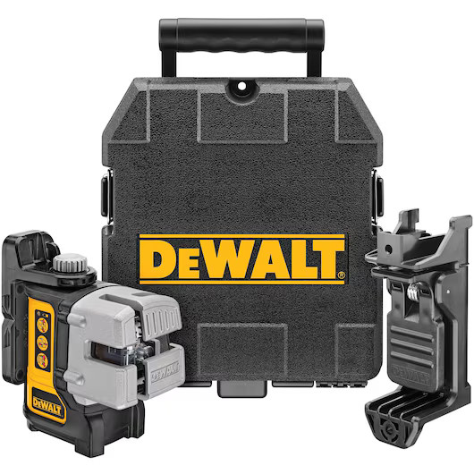 Ensemble laser autonivelant Dewalt DW089K, 3 Lignes rouges avec coffre