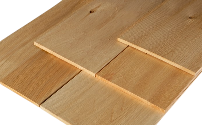 White cedar shingle, Clear, Regular (3'sq/pck-48pck/skd)