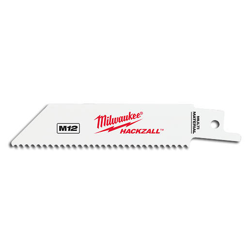 Wood / Demolition reciprocating saw blade, Milwaukee Hackzall, 4", 10 teeth per inch (5un/pck)