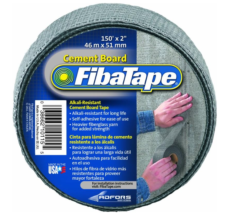 Cement Board Tape FibaTape, Self-adhesive, Alkali-resistant, 2'' x 150' (24un/bx)