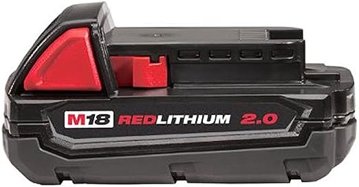 Batterie Milwaukee M18 Redlithium, Li-Ion 18V 2.0 Ah