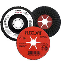 Sanding flap discs, C-Flex, 7'' x 7/8 arbor, Fiberglass Backing C16 (25un/bx)