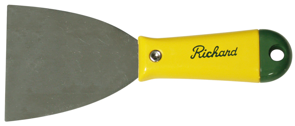 Putty knife 3'', Richard, Metal blade, Plastic handle (5un/bx)