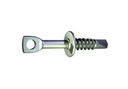 Ancrage à plafond suspendu Auto-perçante pour métal, Bullseye Smart Point, 1/4'' x 2'', Zinc VRAC