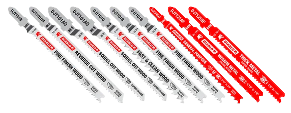 Jigsaw blade kit, Diablo, General purpose, 10 pcs