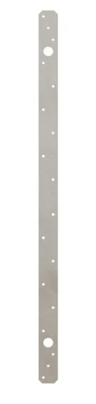 Courroie permanente pour bois troué, 1-1/2'' x 24'', 20G, Galvanisée (50un/bte)