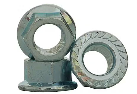 Flange nut 3/8-16, Zinc