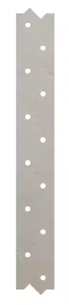 Courroie de métal structurelle, Mitek, RS14-100, 1-1/4'' X 100', 14g, Galvanisé
