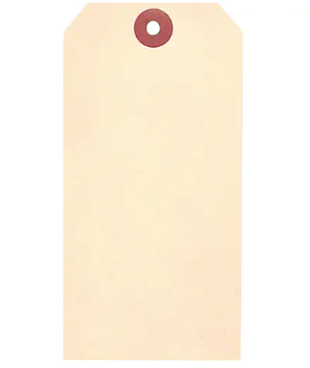 Étiquettes vierges en papier cartonné, 2-3/8" x 4-3/4", Manille (1000un/bte)