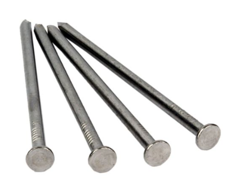 Clou commun en vrac, Tomahawk, 6&quot;, Tête ronde, Vrillé, Brillant (50lbs/bte-48bte/pal)