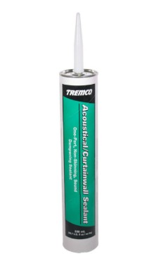 Acoustical "CurtainWall" sealant Tremco For vapor barrier, Rubber base, Cartridge 850ml, Gray (12un/bx-528un/skd)