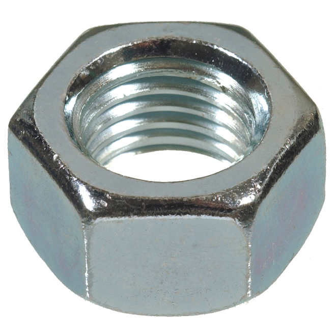 Écrou, Bullseye, 3/8&quot;-16, Hexagonal, Grade 5, Zinc