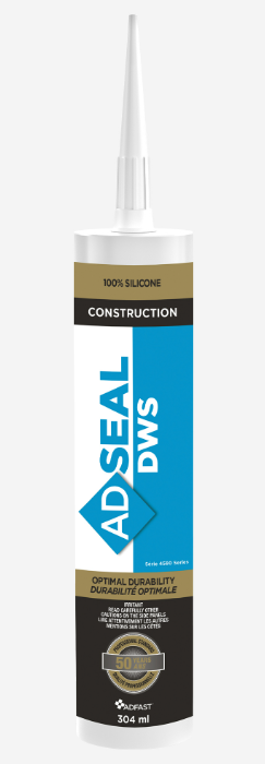 Adhesive silicone sealant, Adseal, Weatherseal neutral cure, 304ml (25un/bx)