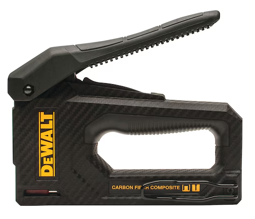 Agrafeuse manuelle Dewalt DWHT80276, 2 en 1, Agrafes et clous de finition calibre 18, composite de fibre de carbone (outil seulement)