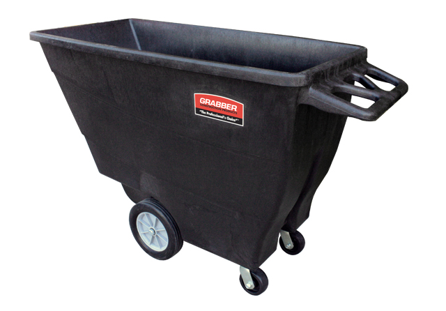 Chariot à déchet basculeur, Grabber, Force industrielle, 29'' x 56.5'', 1000lbs max