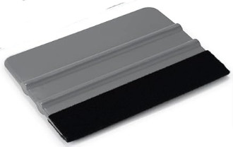 Manual smoothing applicator for membrane and body, 3'' x 4'', Black