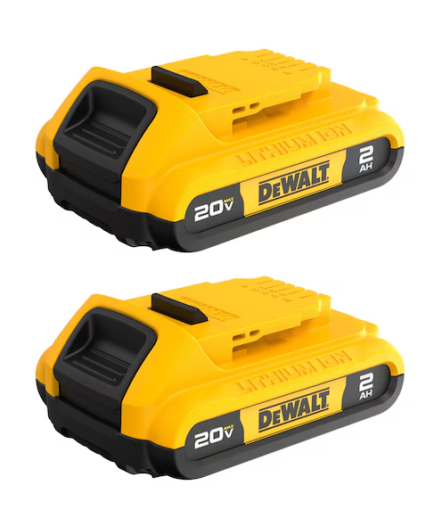 Ensemble de batteries Dewalt, 2 batteries 20V MAX 2Ah (DCB203)