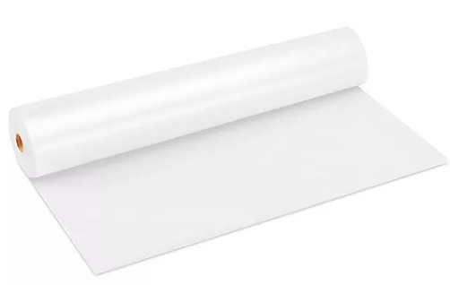 Industrial polyethylene film, 10' x 150', Medium, All purpose, Clear, Red (80rl/skd)