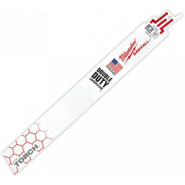 Metal reciprocating saw blade, Sawzall The Torch, 9", 18 teeth per inch (100un/bx)