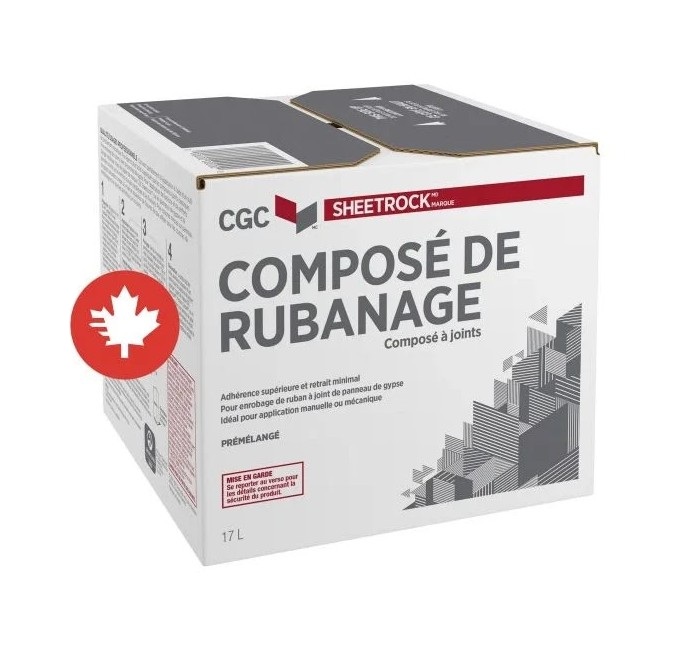 Ciment à joints, Composé de rubanage, CGC léger Rouge, 17 L, Blanc (48bx/pal)