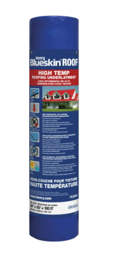 High temperature roof underlayment membrane, Blueskin PE200 HT, 36'' x 65' x 40mil (195pi2), Self-adhered