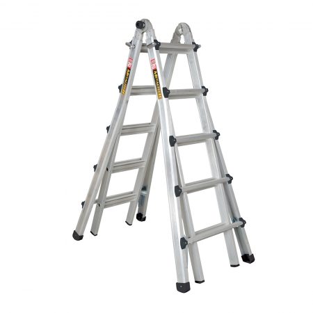 Telescopic Multi-Position Ladder, Metaltech, 21'