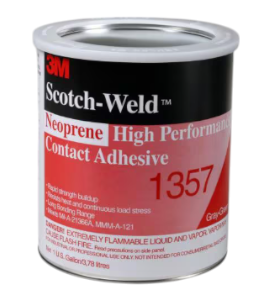 Contact adhesive, Scotch-Weld 1357, Neoprene high-performance, 1 gal