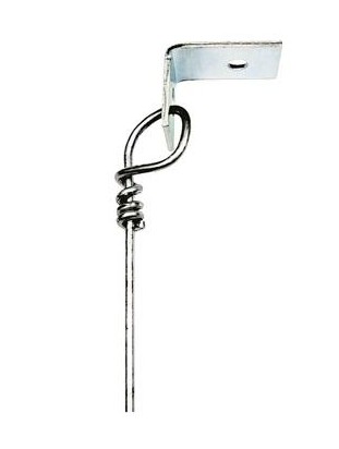 Fil pré-tourné pour plafond suspendu 18g, Attache de plafond à angle 90° non fournie