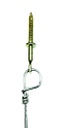 Pre-twisted wire for suspended ceiling 12g,  Eye-lag anchoring not provided