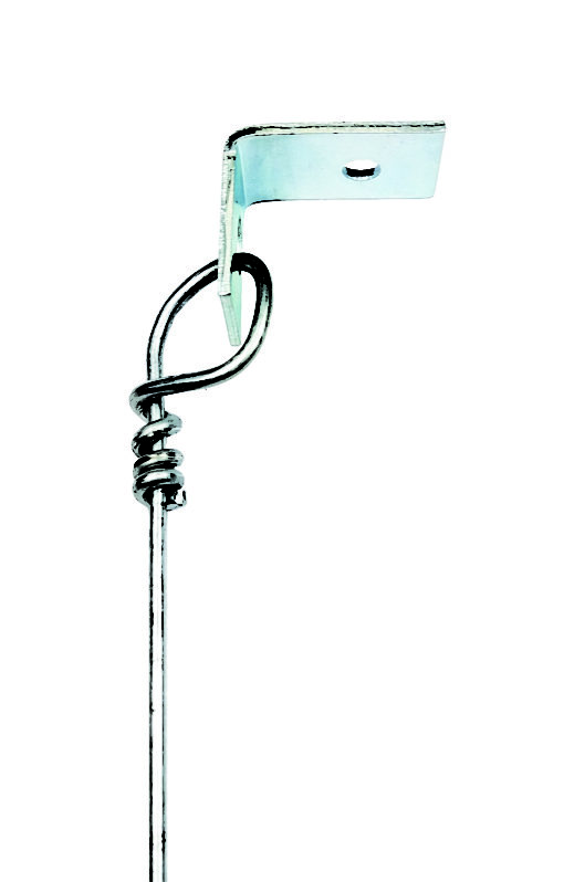 Fil pré-tourné pour plafond suspendu 12g, Attache de plafond à angle 90°