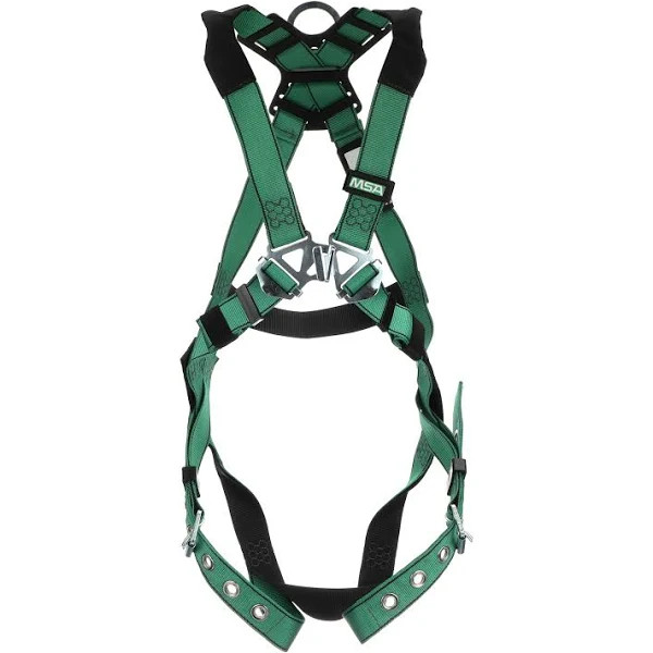 Full body Harness fall protection, V-FORM, Back D ring, Adjustable grommets, 400lbs