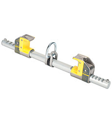 Beam anchor, Workman, 4-13-1/2'' x 20.276'' 400 lbs capacity, Steel, Yellow