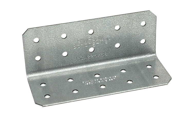 Rigid Connector Angle Clip, Simpson, RCA227/97, 2" x 2" x 7", 12G, Galvanized (40un/bx)
