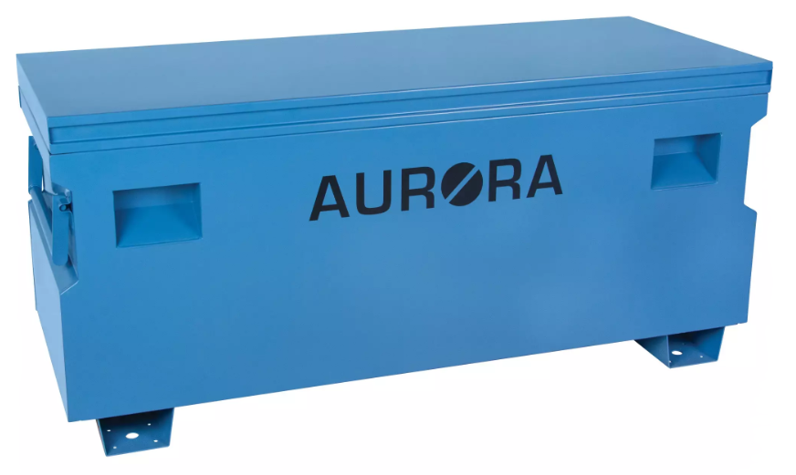 Jobsite storage chest, Aurora 60" x 24" x 27-1/2", Blue