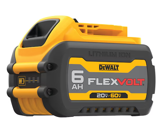 Batterie Dewalt, DCB606, Flexvolt , 6.0Ah , 20V/60V Max 