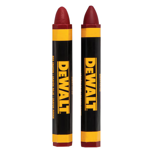Crayon gras rouges , Dewalt (2un/pqt)