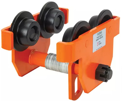 Adjustable Trolley with Safety Plates, 1000 lbs, Orange