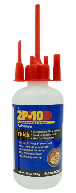 Adhesive, 2P-10, Thick, Fastcap, 916495, Wood formula, 10oz