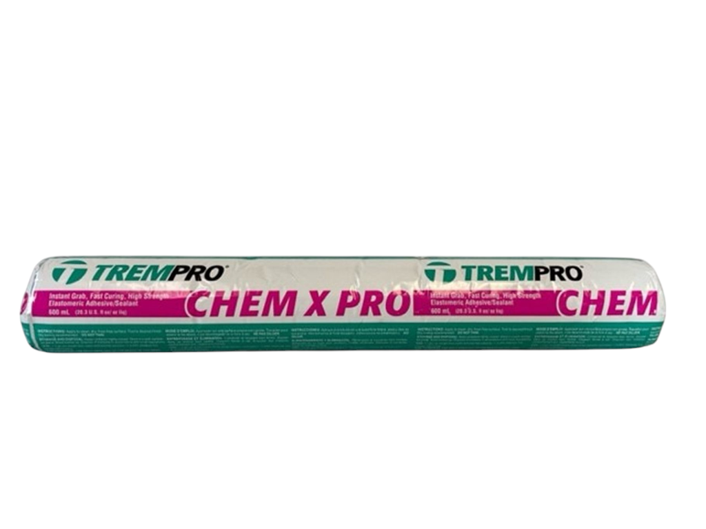 Adhésif polymères hybrides monocomposant à prise rapide, TREMPRO Chem-X Pro, Sausage, Gris, 600 ml (15un/bte)