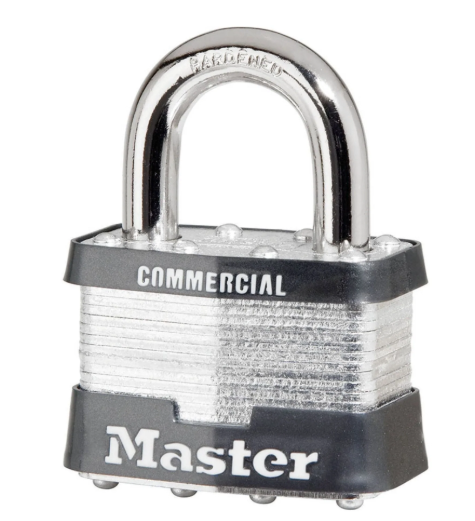 Cadenas en acier robuste, Master, Anse de 1'', 5K Clé A1384