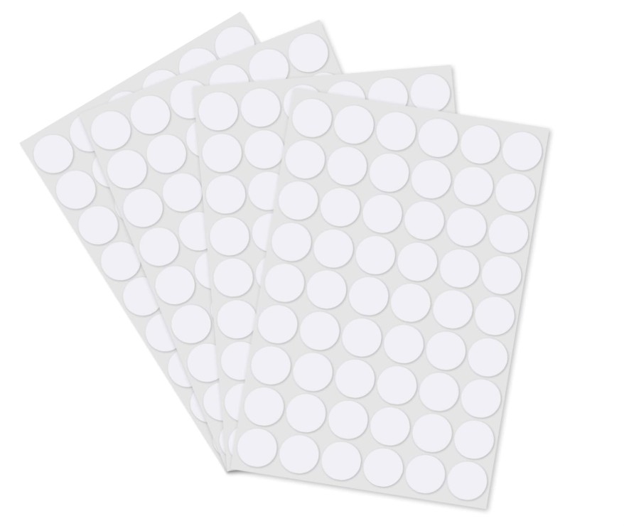 Cache-trou de vis autocollant 3/4'' (40un/feuille)