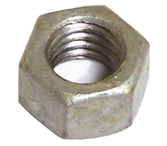 Écrou, Bullseye, 3/8"-16, Hexagonal, Galvanisé (2.5M/bte)