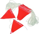 Corde de sécurité avec drapeau, 9'' x 12'' x 60', Rouge