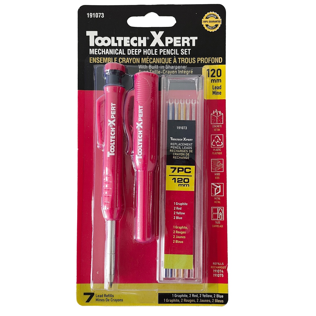Crayon Mécanique au Graphite, Tooltech, Rechargeable