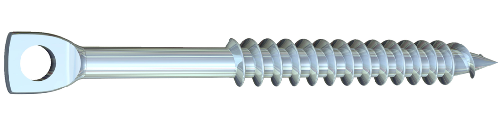 Ancrage à plafond suspendu pour bois, Grabber, 1/4'' x 4'', Zinc (1M/bte)