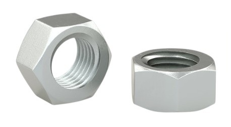 Nut, Bullseye, 3/8''-16, Hexagonal, Grade 2, Zinc (2.5M/bx)