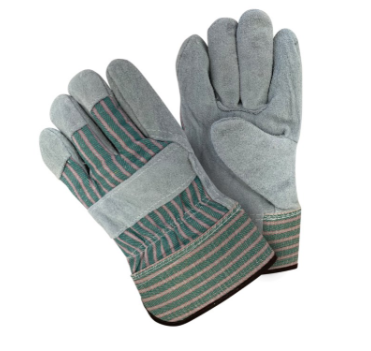Gants de travail en cuir de qualité supérieure, taille universelle (12paires/sac-120paires/ctn)